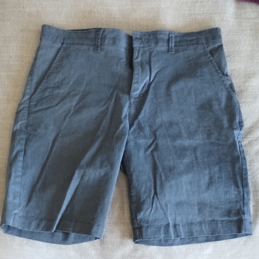 Gentlemen Outfitters Men's Dark Grey/Blue Shorts